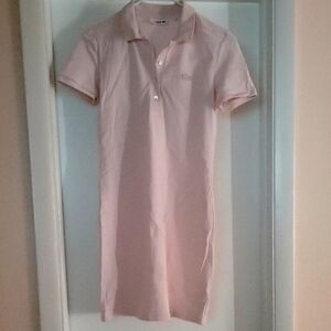 Lacoste Pink Polo Mini Dress Casual Resort Wear